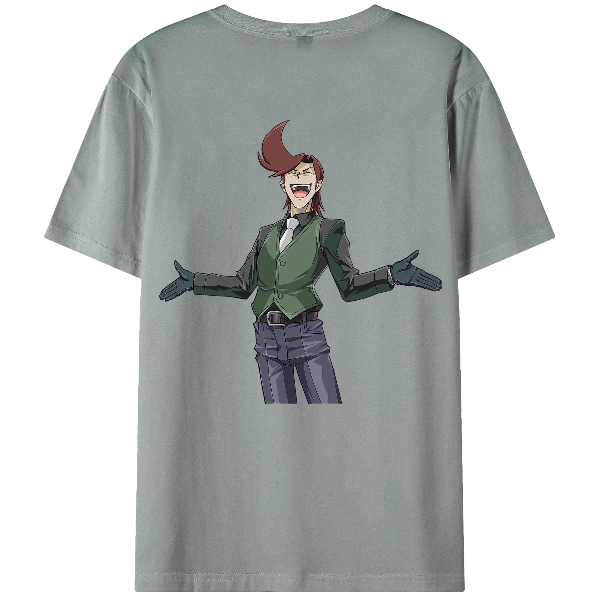 （画像用） 遊☆戯☆王 Yu-Gi-Oh! 綿100％ メンズ半袖Tシャツ（バックプリント） 通気性